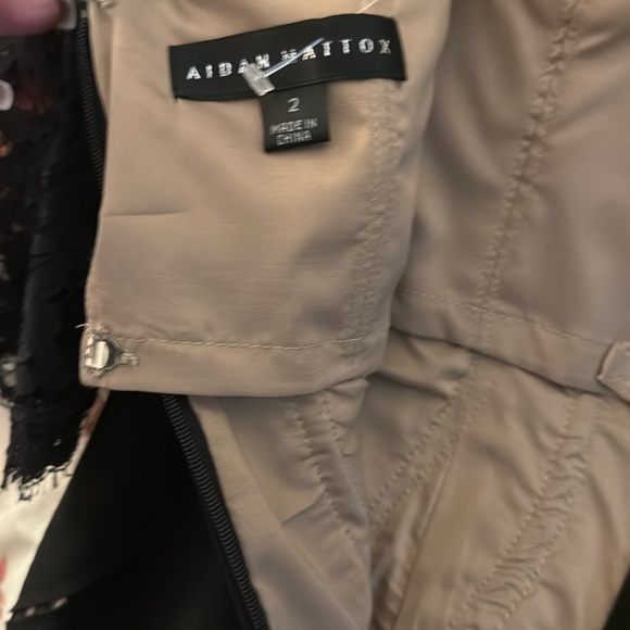 Aidan Mattox Black Lace Trim Dress - Picture 10 of 12